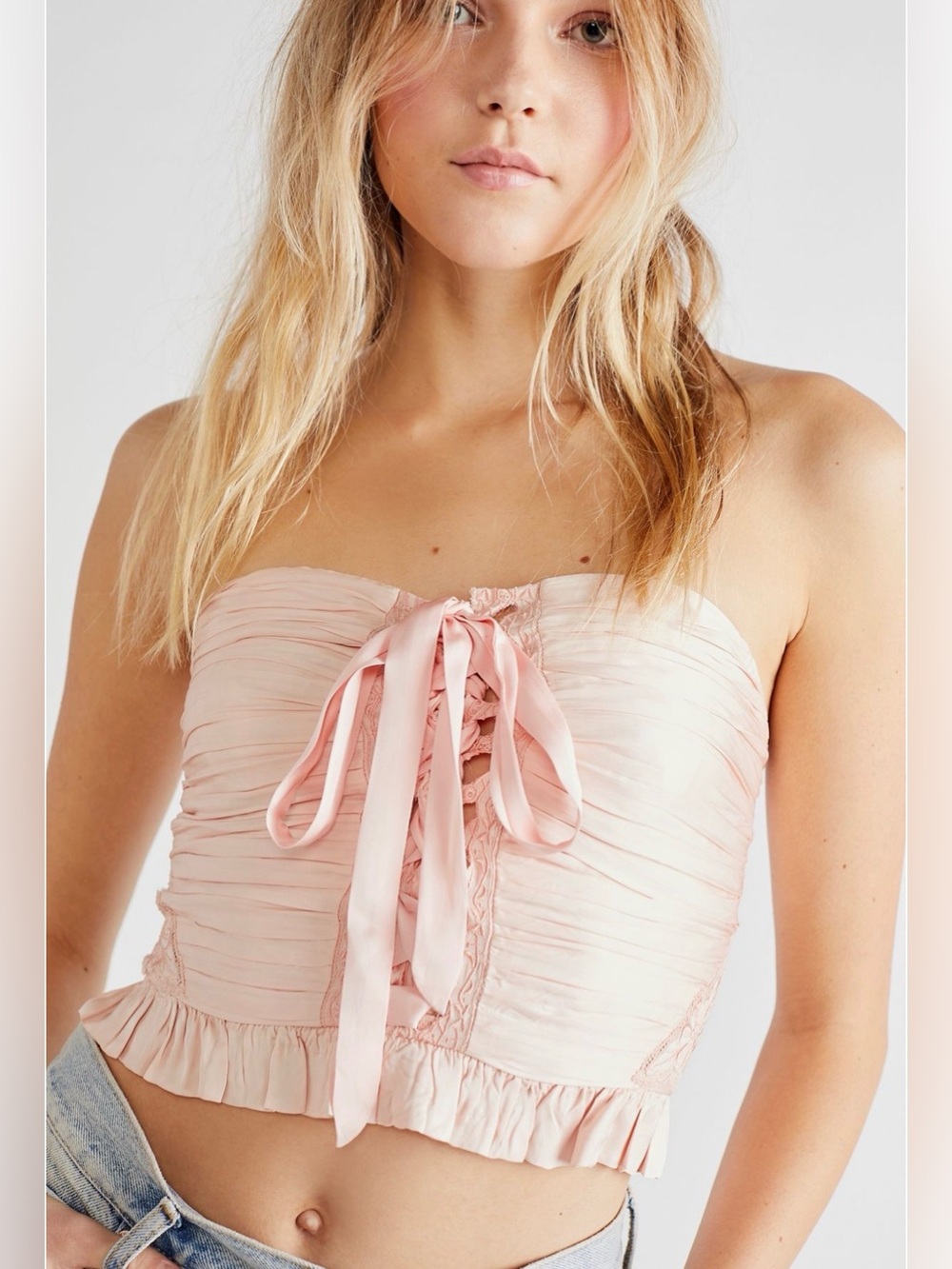 Free People Aurelia Silky Corset Top